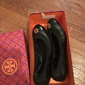 Tory Burch Black JOLIE Ballet Flat Shoe